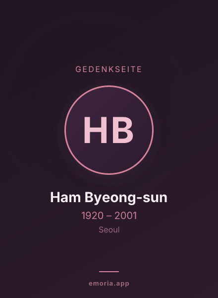 Gedenkportrait von Ham Byeong-sun