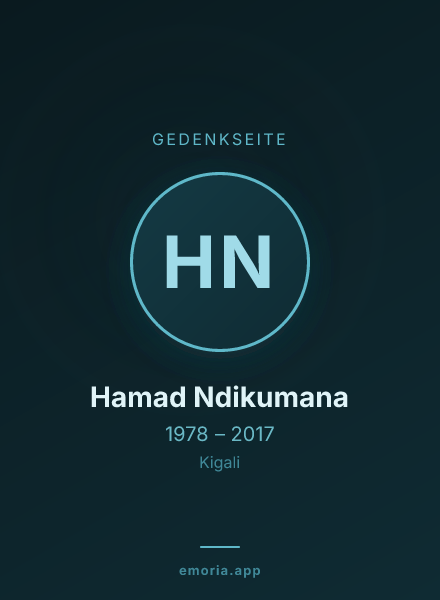 Gedenkportrait von Hamad Ndikumana