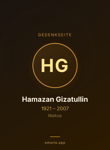Gedenkportrait von Hamazan Gizatullin