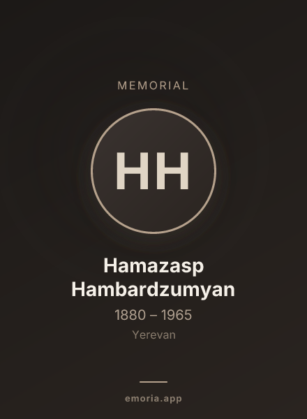 Memorial portrait of Hamazasp Hambardzumyan
