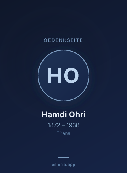Gedenkportrait von Hamdi Ohri