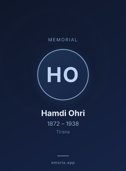 Memorial portrait of Hamdi Ohri