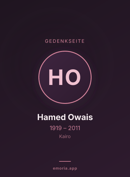 Gedenkportrait von Hamed Owais