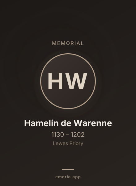 Memorial portrait of Hamelin de Warenne