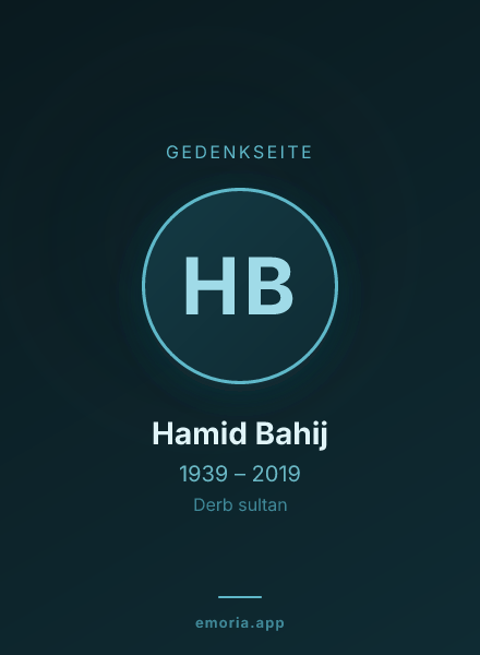Gedenkportrait von Hamid Bahij
