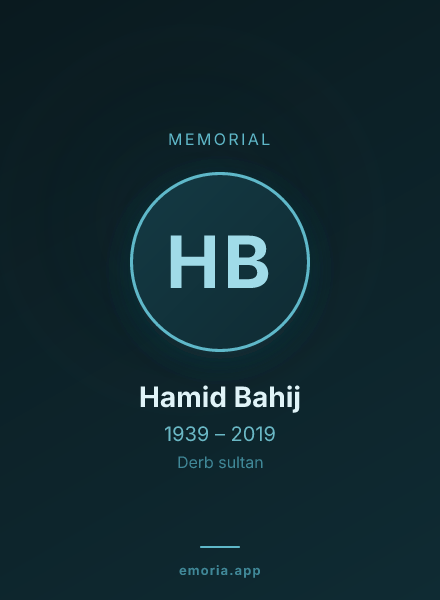 Memorial portrait of Hamid Bahij