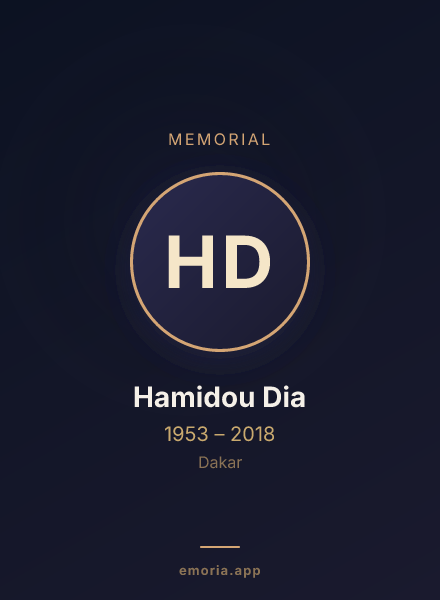 Memorial portrait of Hamidou Dia