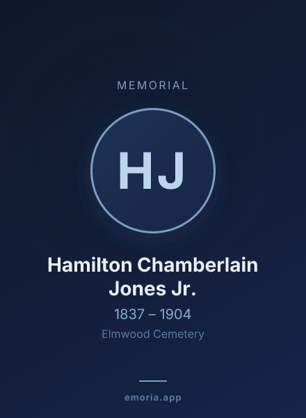 Memorial portrait of Hamilton Chamberlain Jones Jr.