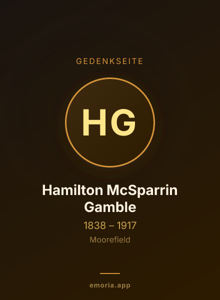 Gedenkportrait von Hamilton McSparrin Gamble