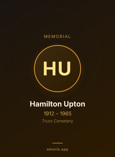 Memorial portrait of Hamilton Upton