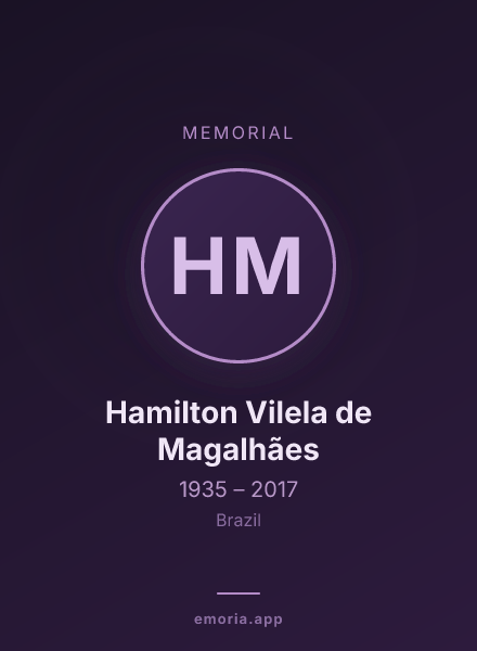 Memorial portrait of Hamilton Vilela de Magalhães