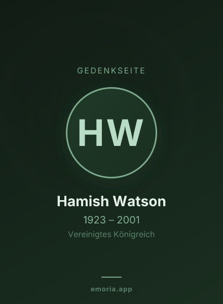 Gedenkportrait von Hamish Watson