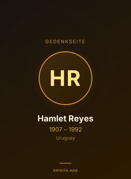 Gedenkportrait von Hamlet Reyes