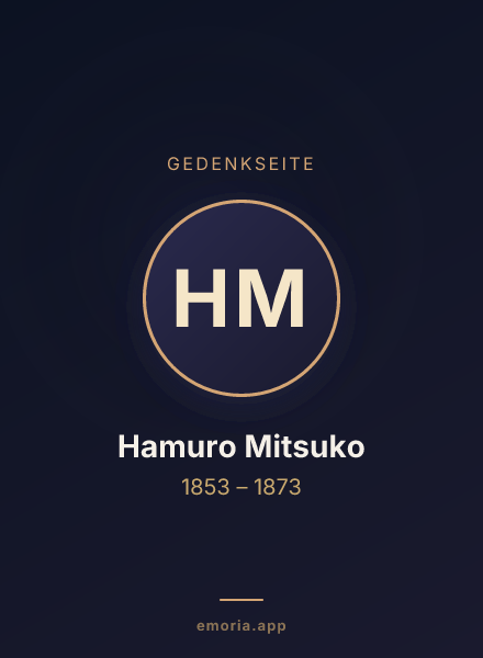 Gedenkportrait von Hamuro Mitsuko