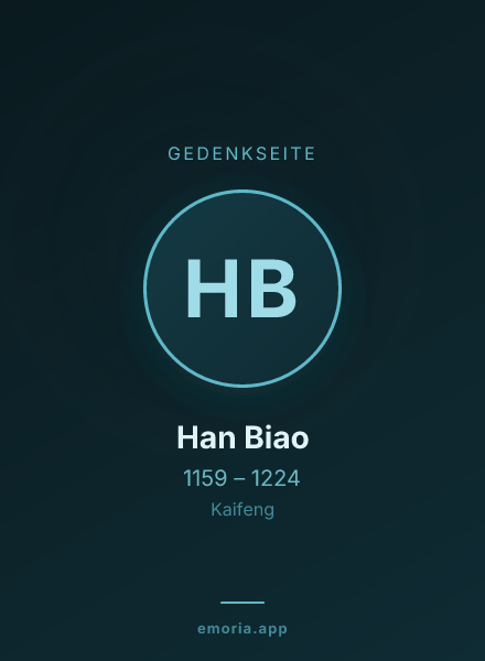 Gedenkportrait von Han Biao
