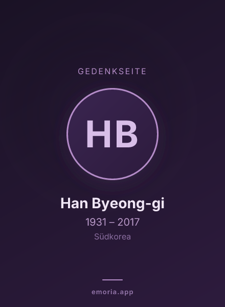Gedenkportrait von Han Byeong-gi