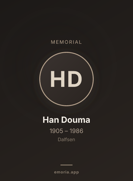 Memorial portrait of Han Douma