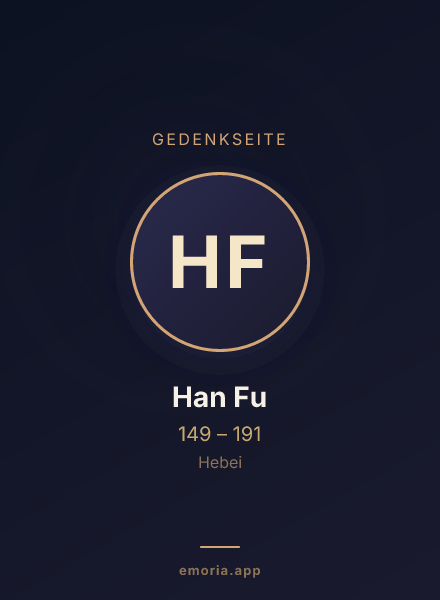 Gedenkportrait von Han Fu