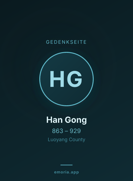 Gedenkportrait von Han Gong