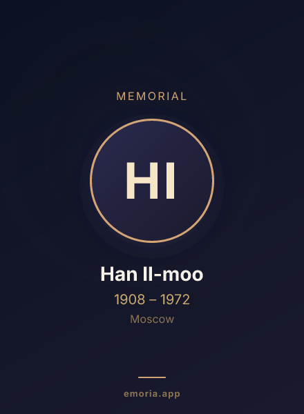 Memorial portrait of Han Il-moo