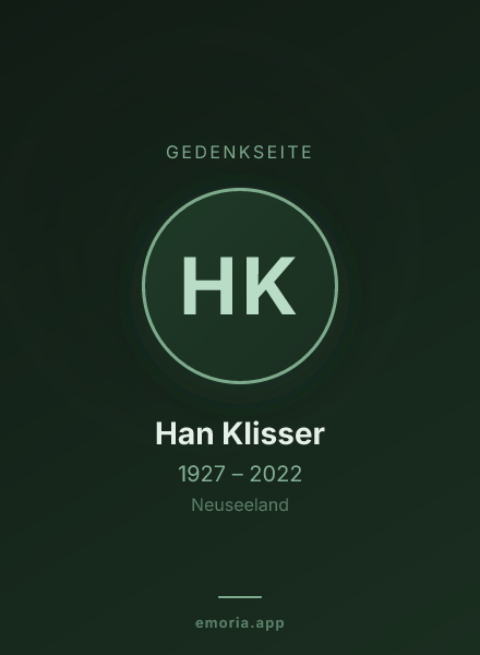 Gedenkportrait von Han Klisser