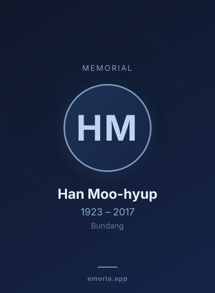 Memorial portrait of Han Moo-hyup
