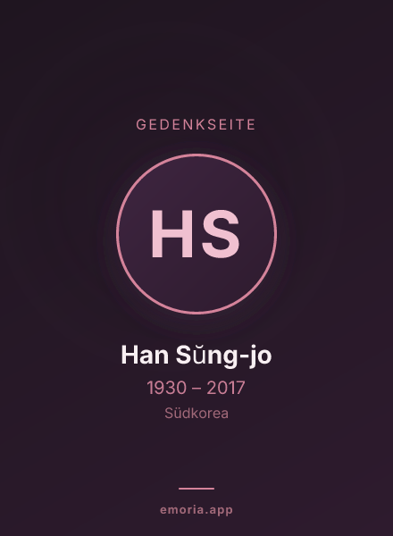 Gedenkportrait von Han Sŭng-jo