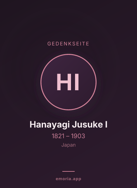 Gedenkportrait von Hanayagi Jusuke I