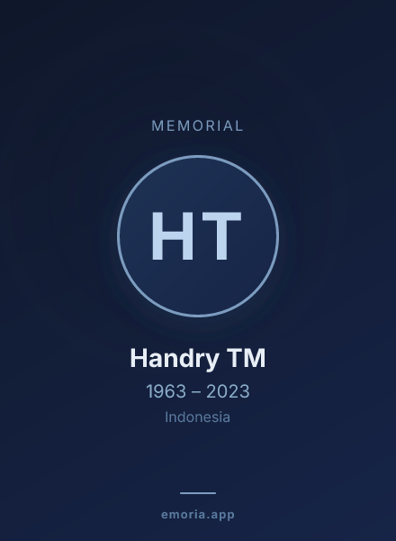 Memorial portrait of Handry TM