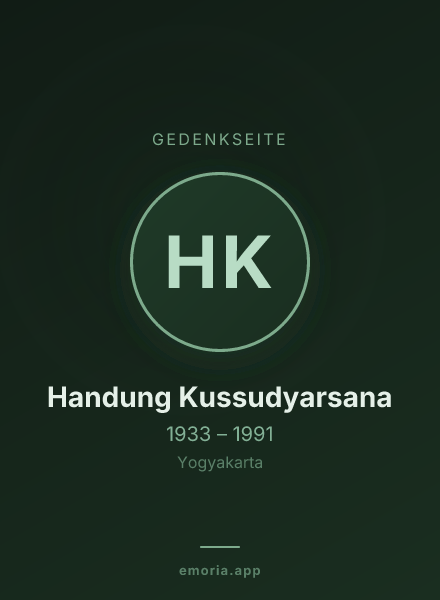 Gedenkportrait von Handung Kussudyarsana