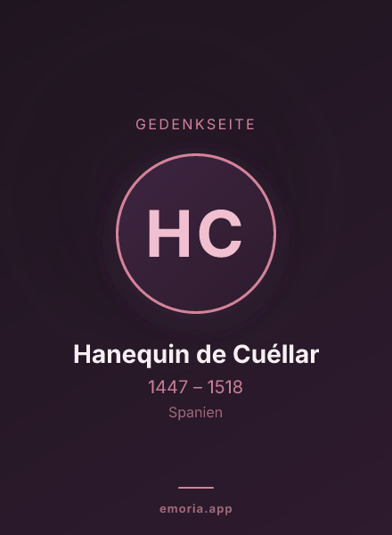 Gedenkportrait von Hanequin de Cuéllar