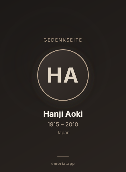 Gedenkportrait von Hanji Aoki