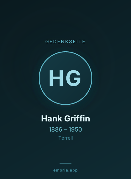 Gedenkportrait von Hank Griffin