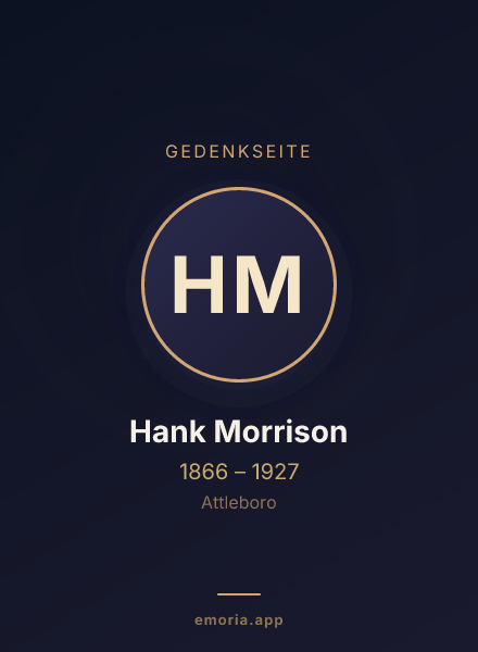 Gedenkportrait von Hank Morrison