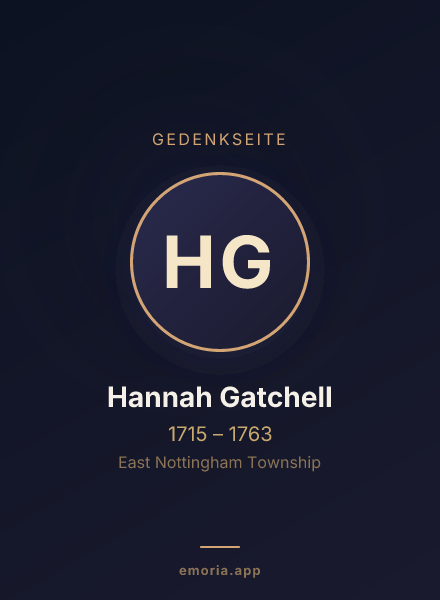 Gedenkportrait von Hannah Gatchell