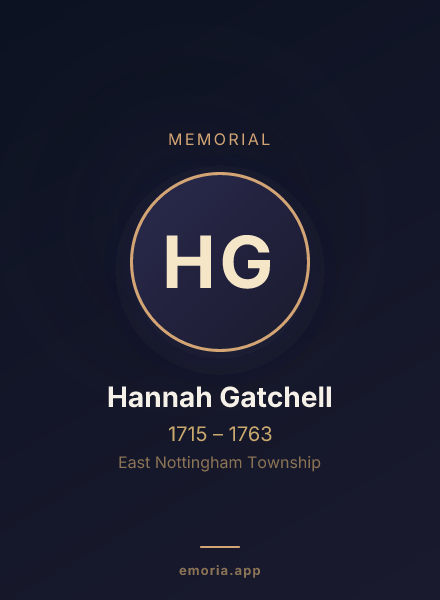 Memorial portrait of Hannah Gatchell