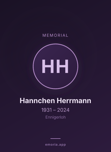 Memorial portrait of Hannchen Herrmann