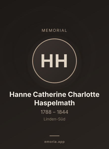 Memorial portrait of Hanne Catherine Charlotte Haspelmath