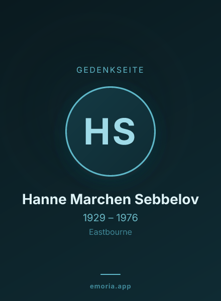 Gedenkportrait von Hanne Marchen Sebbelov