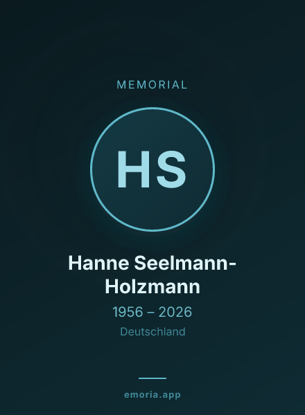 Memorial portrait of Hanne Seelmann-Holzmann