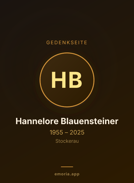 Gedenkportrait von Hannelore Blauensteiner