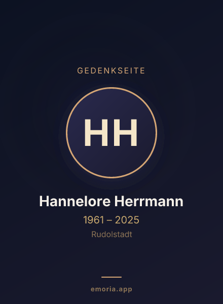 Gedenkportrait von Hannelore Herrmann