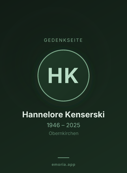 Gedenkportrait von Hannelore Kenserski