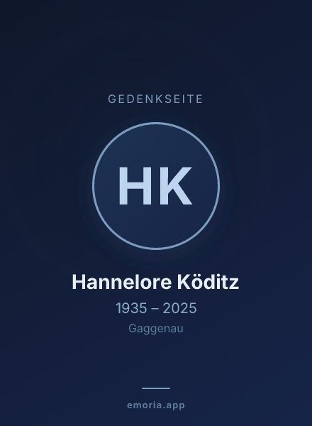 Gedenkportrait von Hannelore Köditz