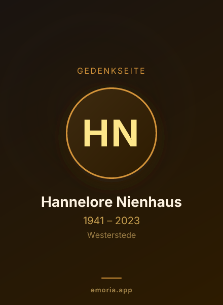 Gedenkportrait von Hannelore Nienhaus