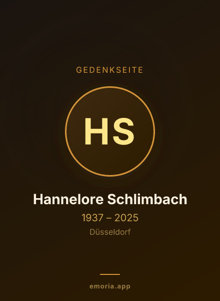 Gedenkportrait von Hannelore Schlimbach
