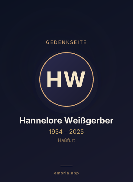 Gedenkportrait von Hannelore Weißgerber