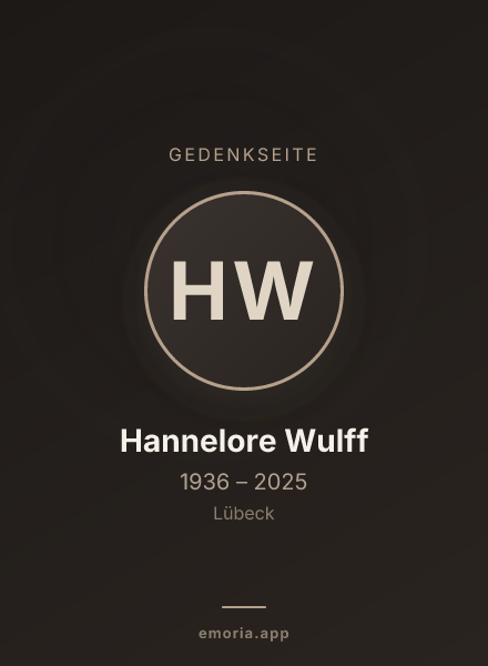 Gedenkportrait von Hannelore Wulff