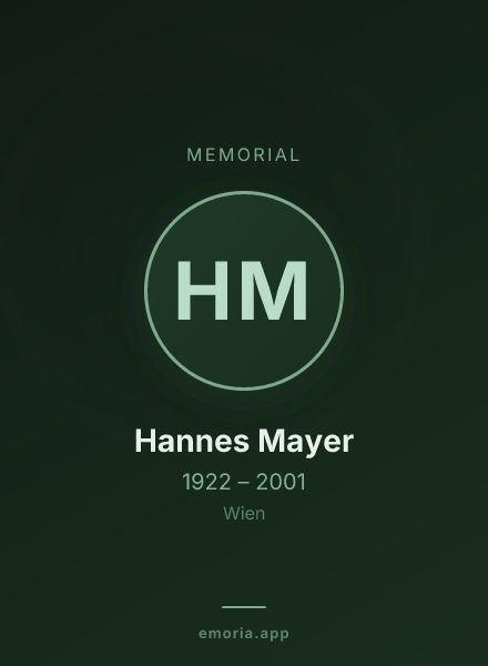 Memorial portrait of Hannes Mayer