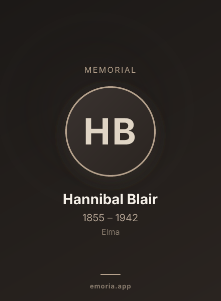 Memorial portrait of Hannibal Blair